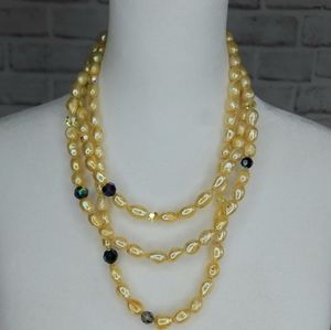 Vintage Handmade Baroque Pearl Necklace